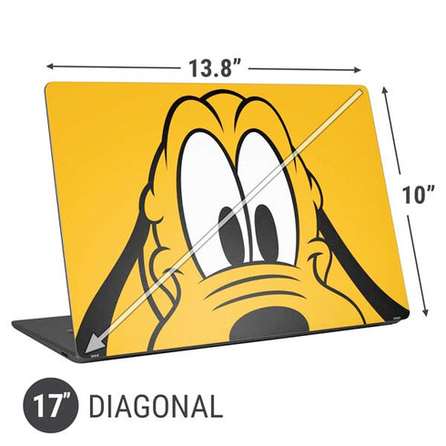 Disney Friends Pluto Up Close Universal Laptop 17in (13.8 x 10in) Skin