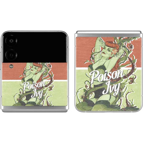 DC Comics Bombshells Poison Ivy Galaxy Z Flip4 5G Skin