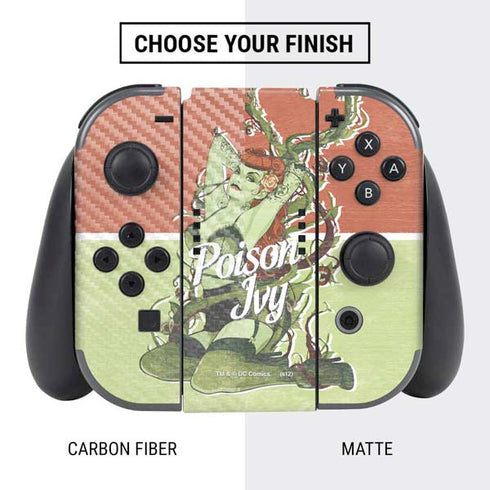 DC Comics Bombshells Poison Ivy Nintendo Switch Bundle Skin