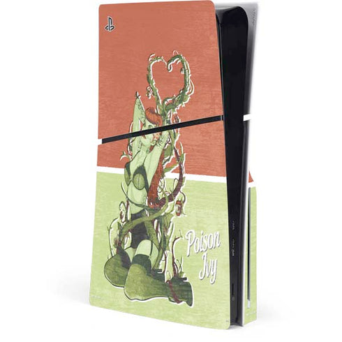 DC Comics Bombshells Poison Ivy PS5 Slim Disk Console Skin