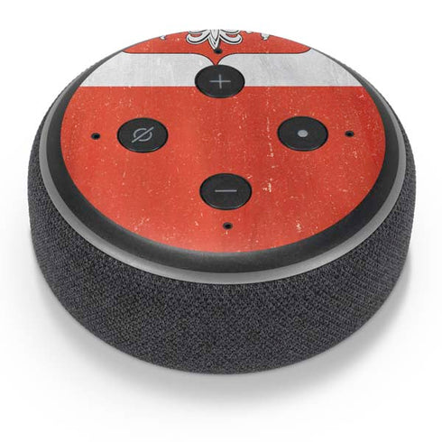 Poland Flag Distressed Amazon Echo Dot Skin