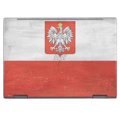Poland Flag Distressed HP Envy Skin