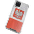 Poland Flag Distressed Galaxy A12 Clear Case