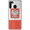 Poland Flag Distressed Galaxy A21 Clear Case