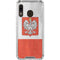 Poland Flag Distressed Galaxy A30 Clear Case