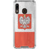 Poland Flag Distressed Galaxy A30 Clear Case