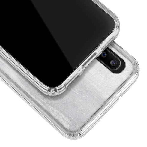 Poland Flag Distressed Galaxy A30 Clear Case