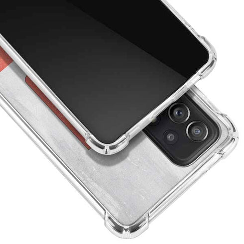 Poland Flag Distressed Galaxy A52 5G Clear Case