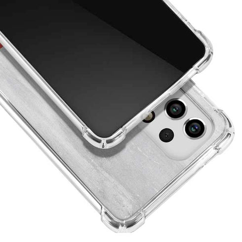 Poland Flag Distressed Galaxy A53 5G Clear Case