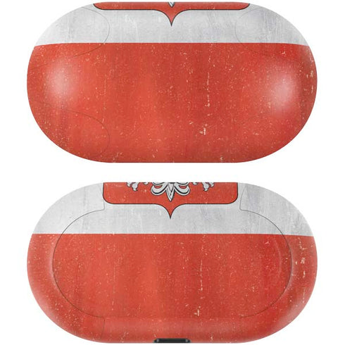Poland Flag Distressed Galaxy Buds Skin