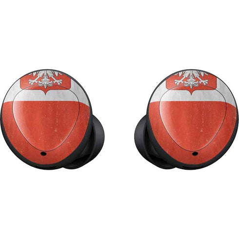 Poland Flag Distressed Galaxy Buds Skin