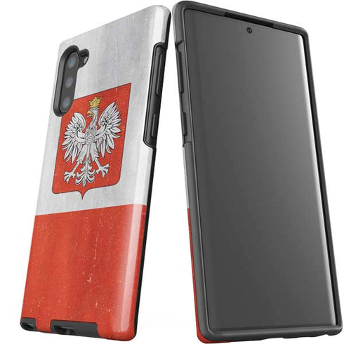 Poland Flag Distressed Galaxy Note 10 Pro Case