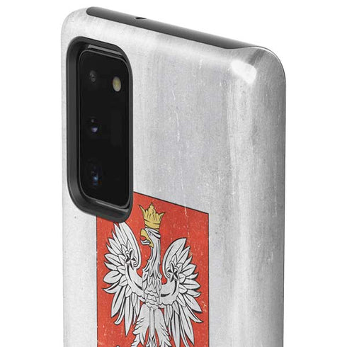 Poland Flag Distressed Galaxy Note20 5G Pro Case