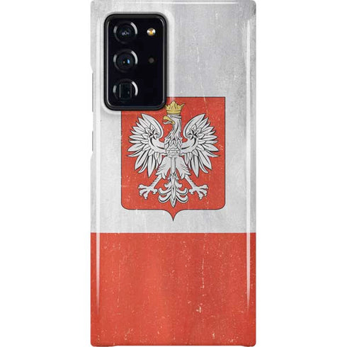 Poland Flag Distressed Galaxy Note20 Ultra 5G Lite Case