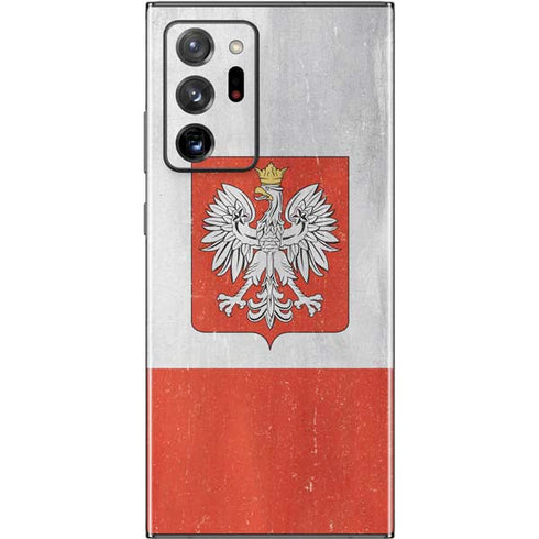 Poland Flag Distressed Galaxy Note20 Ultra 5G Skin