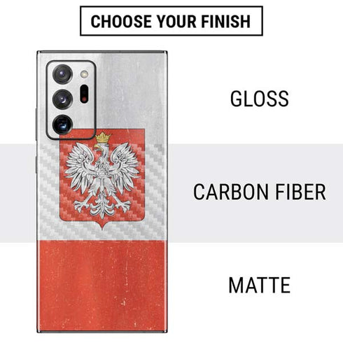Poland Flag Distressed Galaxy Note20 Ultra 5G Skin