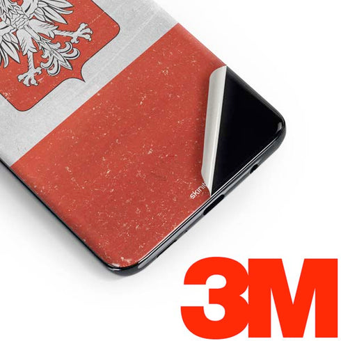 Poland Flag Distressed Galaxy S10 Skin