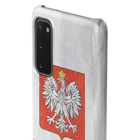 Poland Flag Distressed Galaxy S20 Lite Case