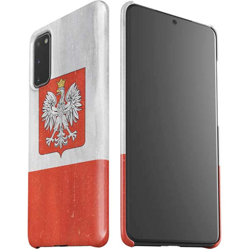 Poland Flag Distressed Galaxy S20 Lite Case