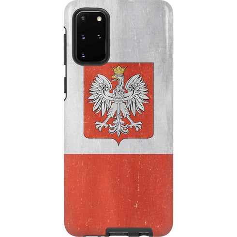 Poland Flag Distressed Galaxy S20 Plus Pro Case