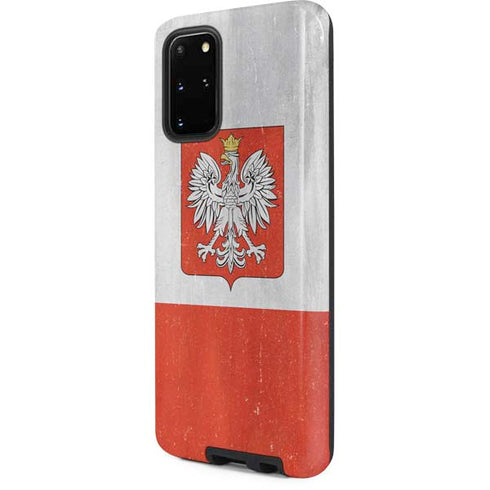Poland Flag Distressed Galaxy S20 Plus Pro Case