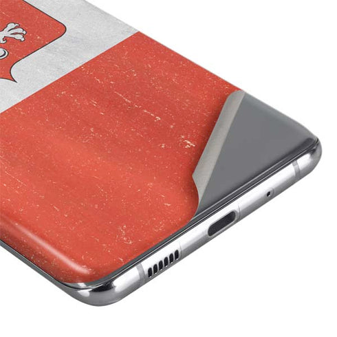 Poland Flag Distressed Galaxy S20 Plus Skin
