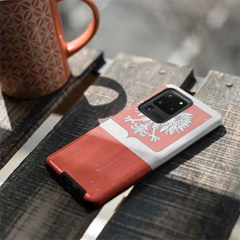 Poland Flag Distressed Galaxy S20 Ultra 5G Pro Case