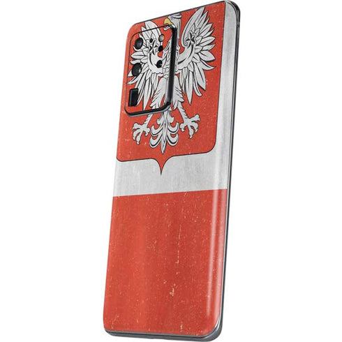 Poland Flag Distressed Galaxy S20 Ultra 5G Skin