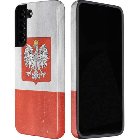 Poland Flag Distressed Galaxy S22 Pro Case