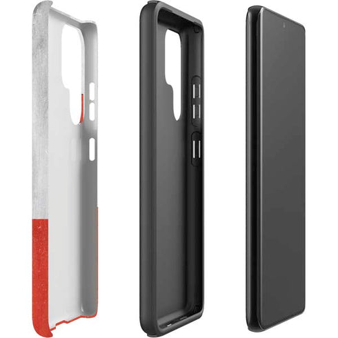 Poland Flag Distressed Galaxy S22 Ultra Pro Case