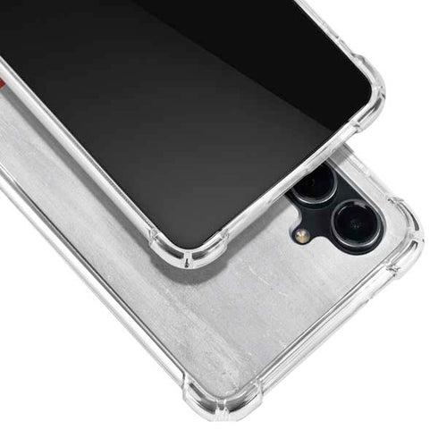 Poland Flag Distressed Galaxy S23 FE Clear Case