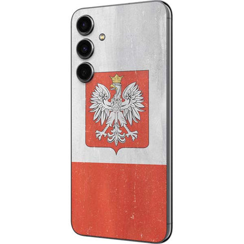 Poland Flag Distressed Galaxy S23 FE Skin