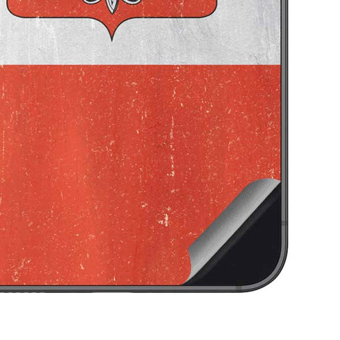 Poland Flag Distressed Galaxy S23 FE Skin