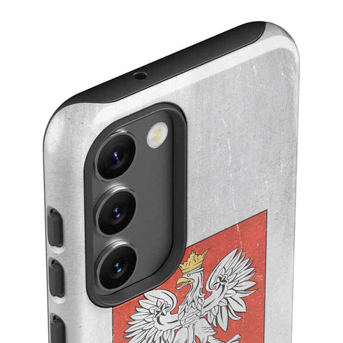 Poland Flag Distressed Galaxy S23 Plus Pro Case