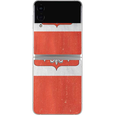 Poland Flag Distressed Galaxy Z Flip3 5G Skin