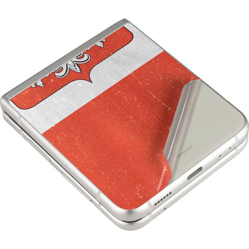 Poland Flag Distressed Galaxy Z Flip3 5G Skin