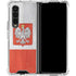 Poland Flag Distressed Galaxy Z Fold4 5G Clear Case