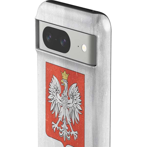 Poland Flag Distressed Google Pixel 8 Impact Case