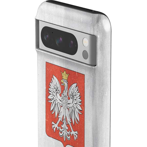 Poland Flag Distressed Google Pixel 8 Pro Impact Case