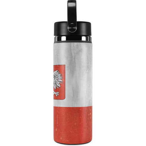 Poland Flag Distressed Hydro Flask 20oz Wide Mouth Skin