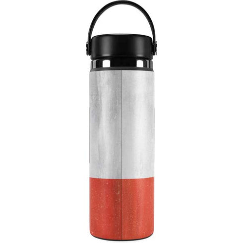 Poland Flag Distressed Hydro Flask 20oz Wide Mouth Skin