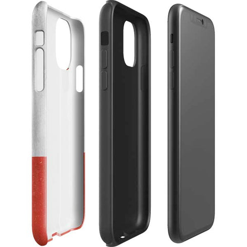 Poland Flag Distressed iPhone 11 Impact Case