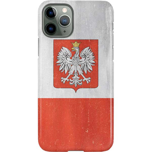 Poland Flag Distressed iPhone 11 Pro Lite Case