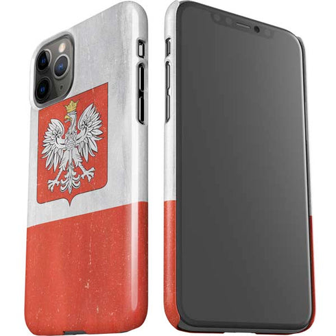 Poland Flag Distressed iPhone 11 Pro Lite Case