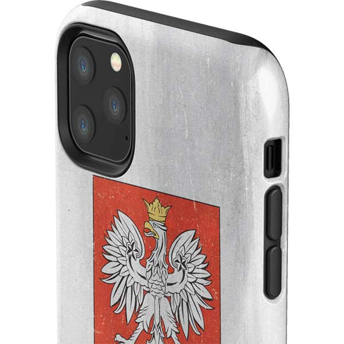 Poland Flag Distressed iPhone 11 Pro Max Impact Case