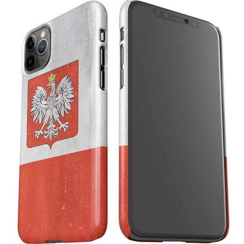 Poland Flag Distressed iPhone 11 Pro Max Lite Case