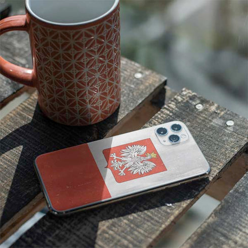 Poland Flag Distressed iPhone 11 Pro Max Skin
