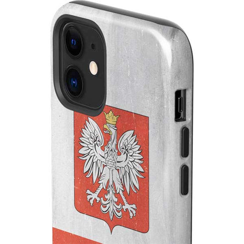 Poland Flag Distressed iPhone 12 Impact Case