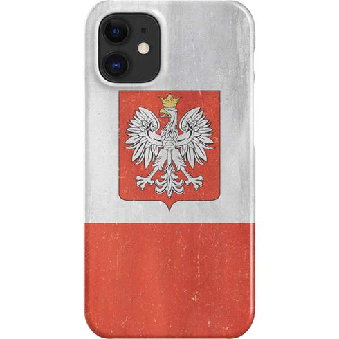 Poland Flag Distressed iPhone 12 Mini Lite Case