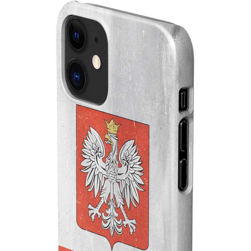 Poland Flag Distressed iPhone 12 Mini Lite Case